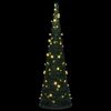 vidaXL Albero di Natale Artificiale Apribile Preilluminato Verde 150cm