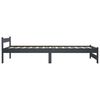 vidaXL Giroletto senza Materasso Grigio Scuro 100x200 cm Legno Pino