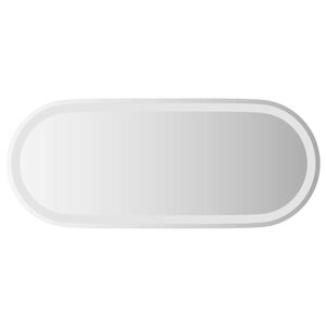 vidaXL Specchio da bagno LED Trasparente 90 x 40 cm vetro temperato