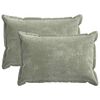 vidaXL Federa 2 pz HOUTEN Verde 30 x 50 cm Tessuto Chenille