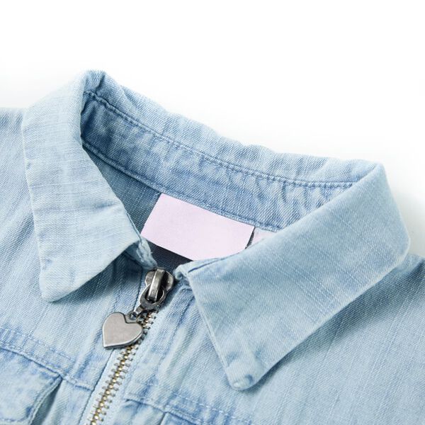 Tutina da Bambina a Maniche Corte Blu Tenue 92