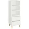 vidaXL Credenza Bianco 40x36x110 cm in Legno Multistrato