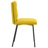 vidaXL Sedie da Pranzo 2 pz Gialle in Velluto