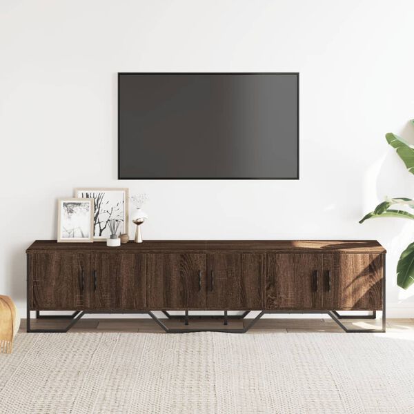 vidaXL Mobile Porta TV Rovere Marrone 180x34x41cm in Legno Multistrato