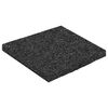 vidaXL Pad per patio in granuli di gomma Nero 9 x 9 x 0,6 cm Gomma