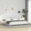 vidaXL Struttura letto a terra Bianco 180 x 210 cm