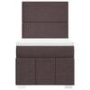 vidaXL Giroletto a Molle con Materasso Marrone Scuro 80x200 cm Tessuto
