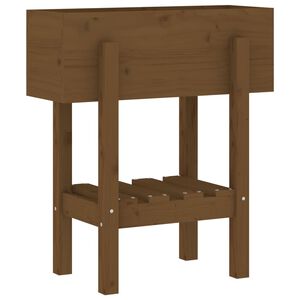 vidaXL Fioriera da Giardino Ambra 62x30x69 cm Legno Massello di Pino