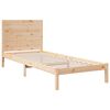 vidaXL Giroletto Extra Lungo senza Materasso 90x220 cm Legno Massello