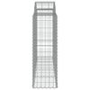 vidaXL Cesti Gabbioni ad Arco 40 pz 200x50x120/140 cm Ferro Zincato