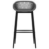 vidaXL Sedie da Bar 4 pz Grigie