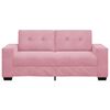 vidaXL Divano Divanetto Rosa 180x77x82 cm in Velluto