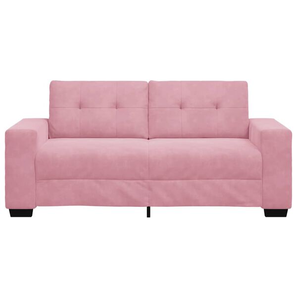 vidaXL Divano Divanetto Rosa 180x77x82 cm in Velluto