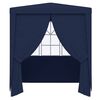 vidaXL Gazebo Professionale con Pareti 2,5x2,5 m Blu 90 g/m²
