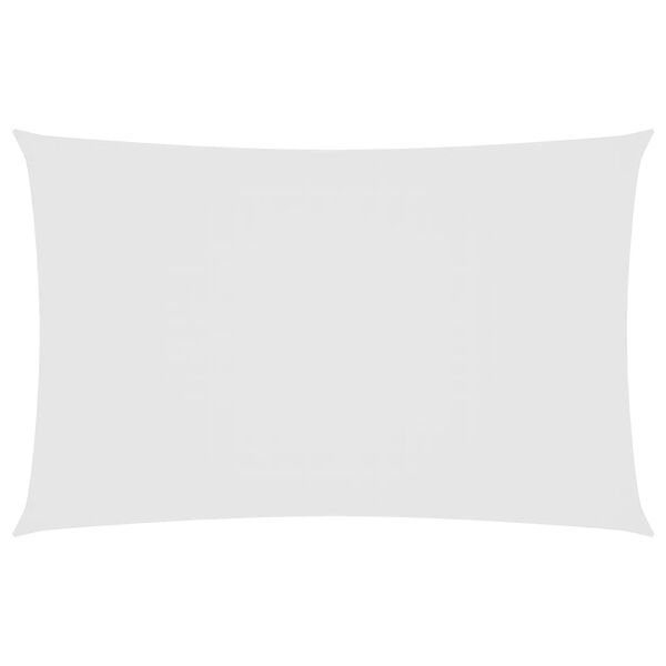vidaXL Parasole a Vela Oxford Rettangolare 6x8 m Bianco