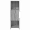 vidaXL Mobile angolare Grigio Sonoma 25,5x25x80cm Legno multistrato
