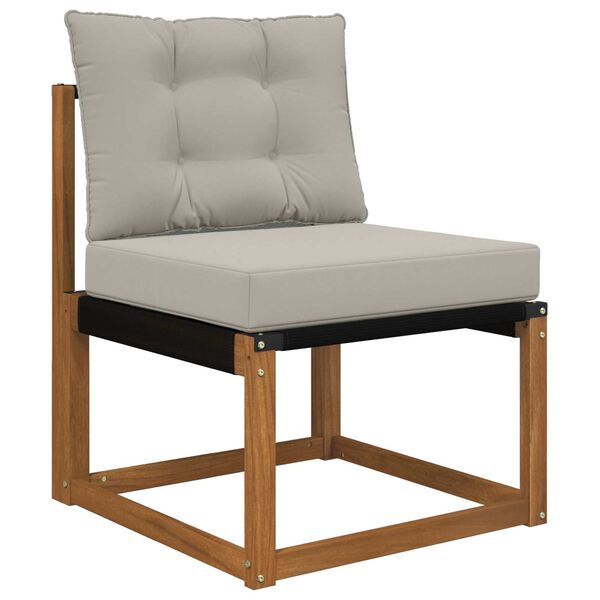 vidaXL Cuscino per divano da esterno 2 pcs Grigio Poliestere