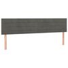vidaXL Testiera Grigio Scuro 160x5x78/88 cm in Velluto