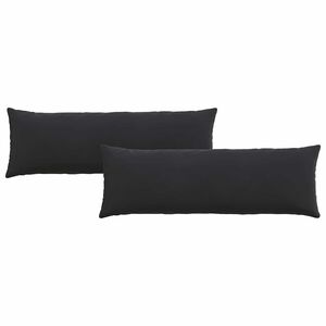 vidaXL Cuscini da Divano 2 pcs Nero 120 x 40 cm Tessuto in Cords
