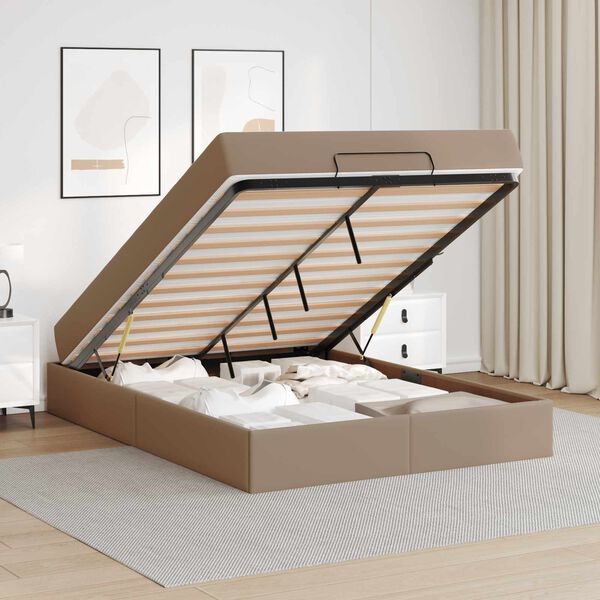 vidaXL Struttura letto con materasso con materasso 2 pcs Tanno PVC