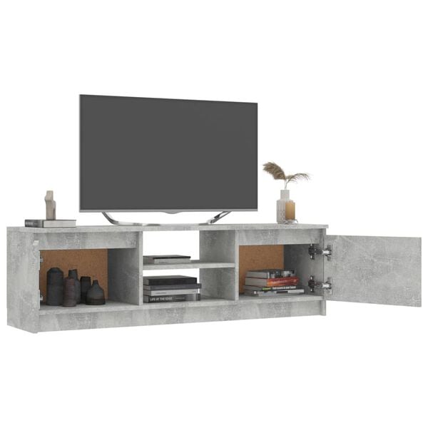 vidaXL Mobile Porta TV Grigio Cemento 120x30x35,5 cm Legno Multistrato