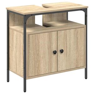 vidaXL Mobile da Bagno Beige 60 x 30 x 60 cm Legno multistrato