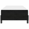 vidaXL Letto a molle con materasso Nero 90 x 210 cm Tessuto