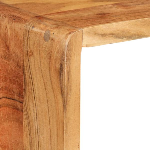 vidaXL Set Mensole Cubiche da Parete 3 pz in Legno Massello di Acacia