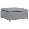 vidaXL Divano Modulare Poggiapiedi Modulo Grigio Chiaro 100x100x48 cm