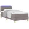 vidaXL Letto a Sorgente LED con materasso Talpa 100 x 200 cm Tessuto