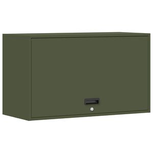 vidaXL Armadio a muro per garage Oliver verde 90 x 40 x 53 cm