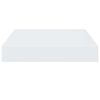 vidaXL Scaffali a Parete 2 pz Bianco Lucido 23x23,5x3,8 cm in MDF