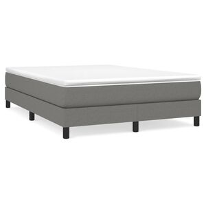 vidaXL Struttura Letto a Rete a Molle Grigio Scuro 140x200 cm Tessuto