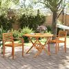 vidaXL Sedie da Giardino 2 pz 59x55x85 cm Legno Massello di Acacia
