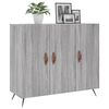 vidaXL Credenza Grigio Sonoma 90x34x80 cm in Legno Multistrato