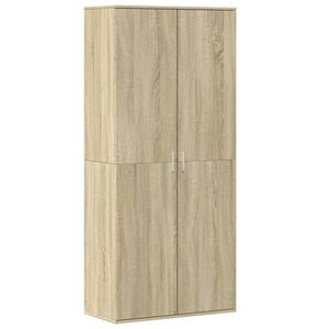 vidaXL Scarpiera Rovere Sonoma 80x39x178 cm in Legno Multistrato