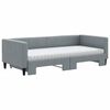vidaXL Divano Letto Estraibile Materassi Grigio Chiaro 90x200 Tessuto