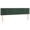 vidaXL Giroletto a Molle con Materasso Verde Scuro 200x200 cm Velluto