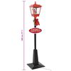 vidaXL Lampione di Natale con Babbo Natale 180 cm LED