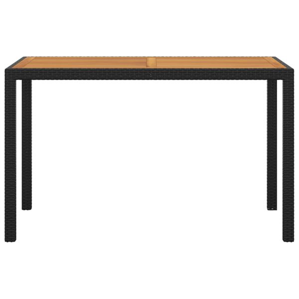 vidaXL Set da Pranzo da Giardino 5 pz con Cuscini in Polyrattan Nero