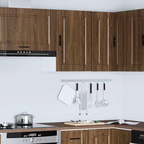 vidaXL Pensile da Cucina Porto Rovere Marrone in Legno Multistrato