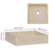 vidaXL Lavandino Crema 40x40x10 cm in Marmo