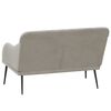 vidaXL Panca Grigio Chiaro 110x76x80 cm in Velluto