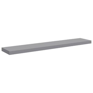 vidaXL Scaffale a Parete Grigio 120x23,5x3,8 cm in MDF