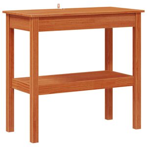 vidaXL Tavolo consolle Marrone Cera 80 x 40 x 75 cm