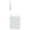vidaXL Mobile Bagno con Lavabo Integrato Bianco in Legno Multistrato