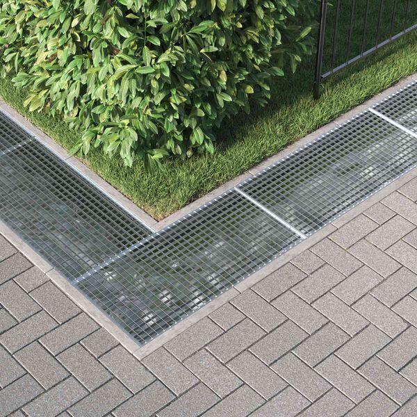 vidaXL Grata Argento 100 x 50 x 2 cm Acciaio Zincato a Caldo