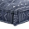 vidaXL Cuscino per Divano Stampa Indigo 120 x 80 x 12 cm Tessuto