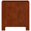 vidaXL Fioriera con Gambe Ruggine 30x30x30 cm Acciaio Corten