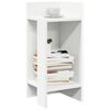 vidaXL Tavolino Laterale con Ripiano Bianco 25,5x27x60 cm
